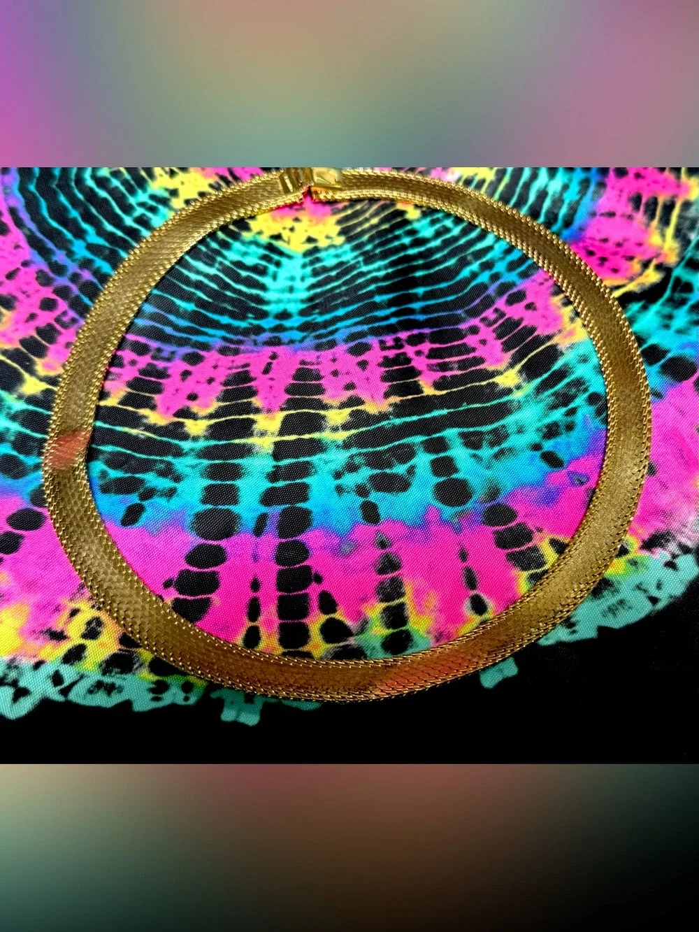 🔥Vtg Gold-plated Herringbone Chain 18